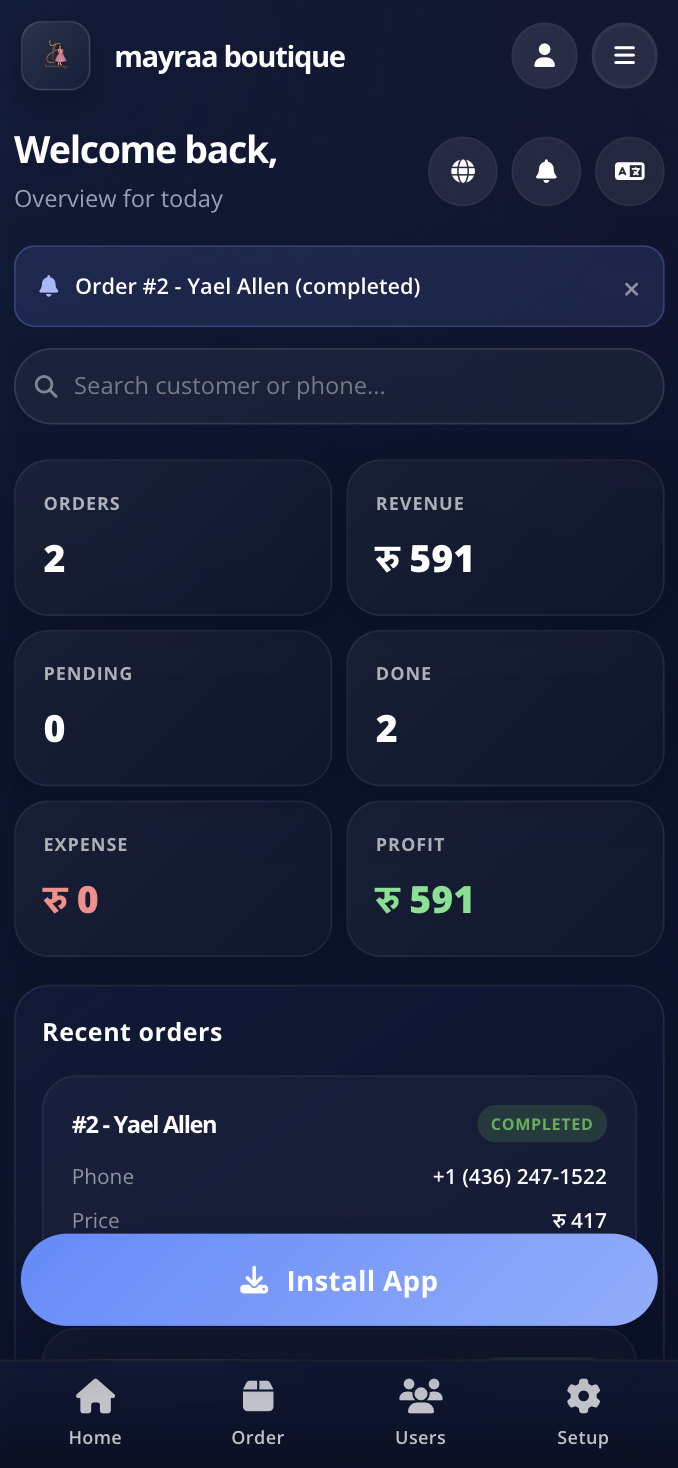 Mobile App